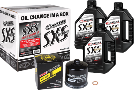 Sxs Quick Change Kit 10w 50 With Black Oil Filter