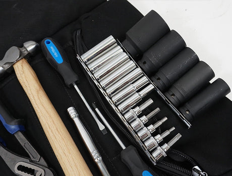 PRP KAWASAKI KRX ROLL UP TOOL BAG WITH 35PC TOOL KIT - AWESOMEOFFROAD.COM