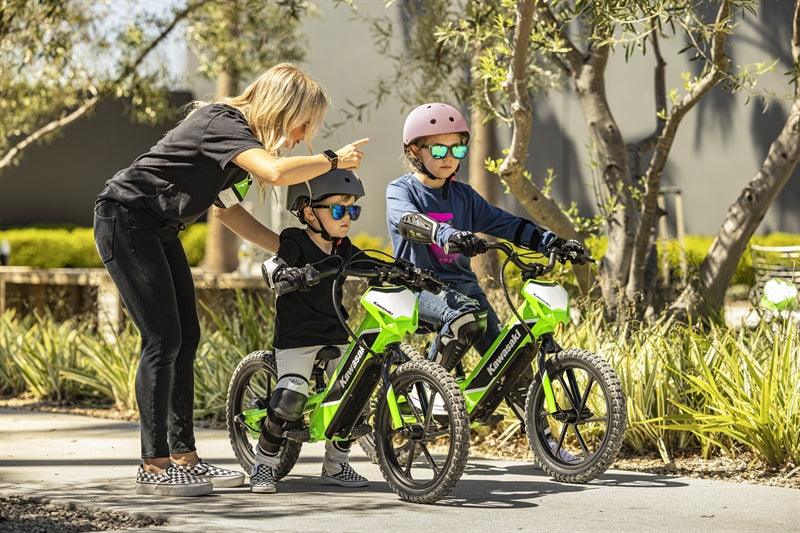 2023 Kawasaki Elektrode Electric Balance Bike AWESOMEOFFROAD.COM