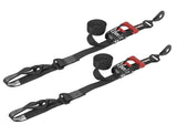 SpeedStrap 1 1/2In x 10Ft Ratchet Tie-Down w/ Soft-Tie (2 Pack) - Black - AWESOMEOFFROAD.COM