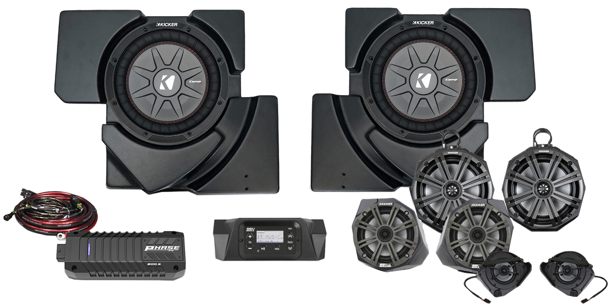 8 Speaker Plug And Play Kit W/ 8" Cage Pods Kicker