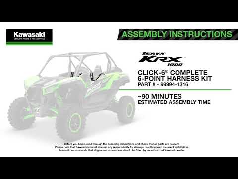 Kawasaki Teryx KRX 1000 Click-6 Complete 6-Point Harness Kit