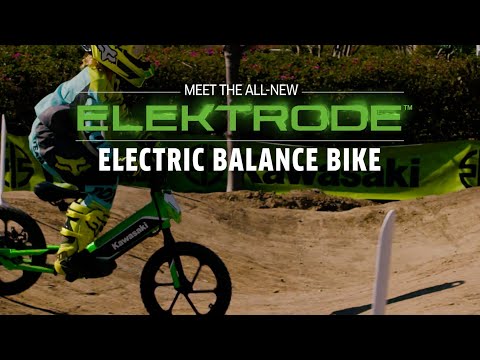 2023 Kawasaki Elektrode Electric Balance Bike AWESOMEOFFROAD.COM